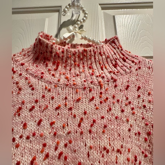 Women’s Lauren Conrad sweater - pink and red - large - gently used - Picture 3 of 4